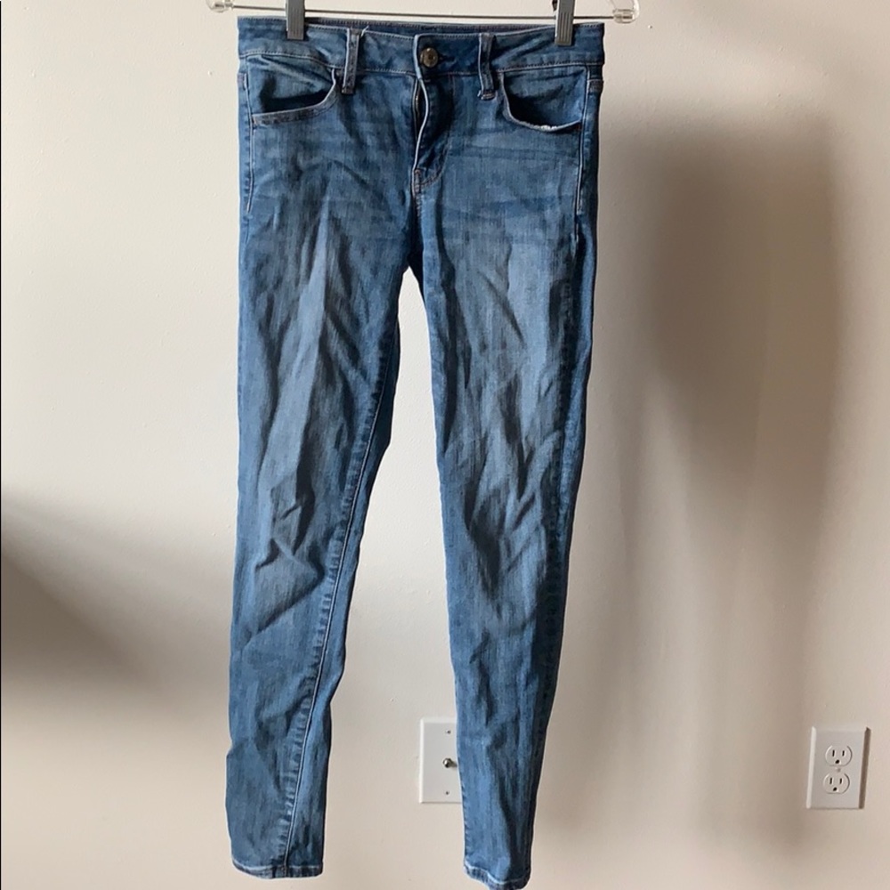 Light wash super stretch jeggging